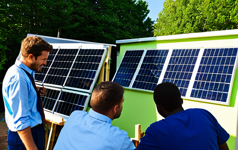 에너지 포지티브 건축과 지역 사회의 역할 - Smart Grid Energy Sharing**

"A futuristic smart city scene showcasing energy-positive buildings sha...